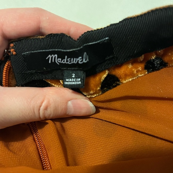 MADEWELL Velvet Leopard Skirt - Picture 5 of 6